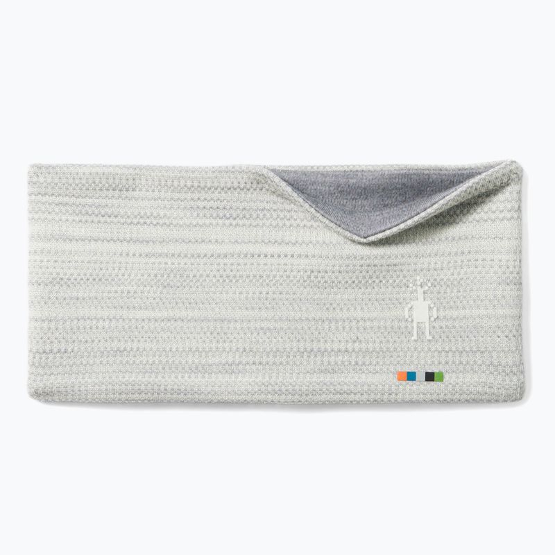 Fascia per la testa Smartwool Thermal Merino Reversible colore grigio chiaro con cambio di tonalità