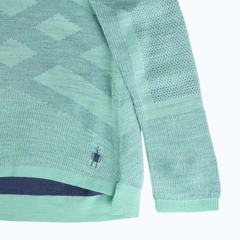 Maglia termica a maniche lunghe da donna Smartwool Intraknit Thermal Merino Baselayer Crew pacific blue/nightfall blue 4
