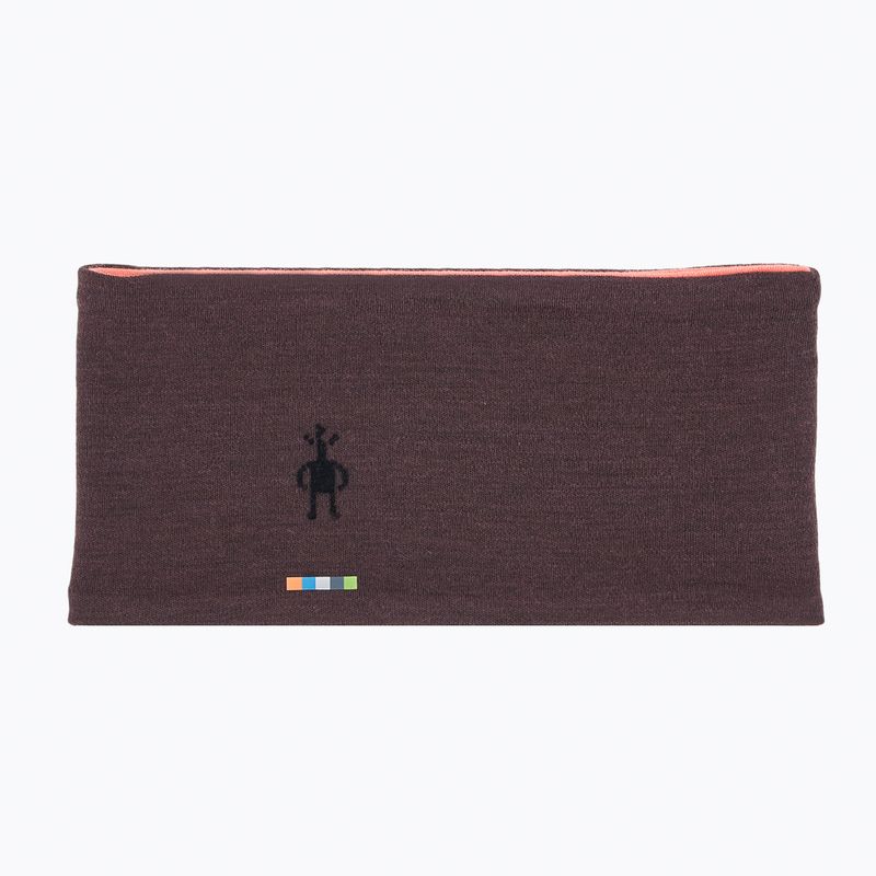 Fascia per la testa Smartwool Thermal Merino Reversible visone/barriera corallina
