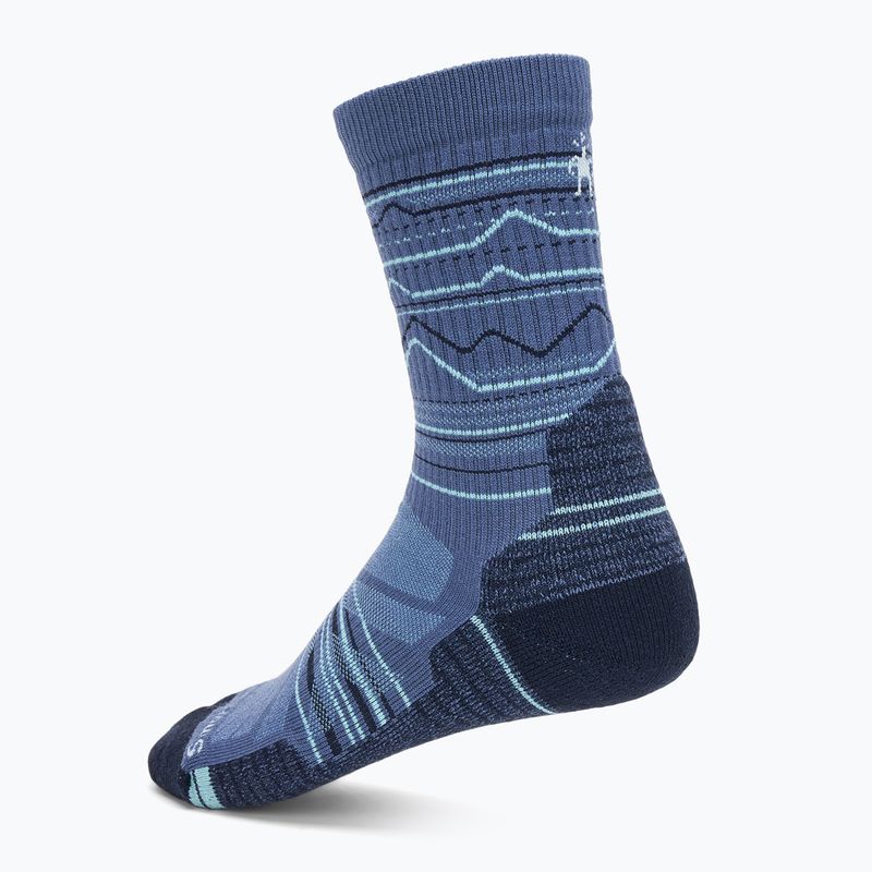 Calze Smartwool Hike Light Cushion Mountain Pattern Crew nightfall blue 2