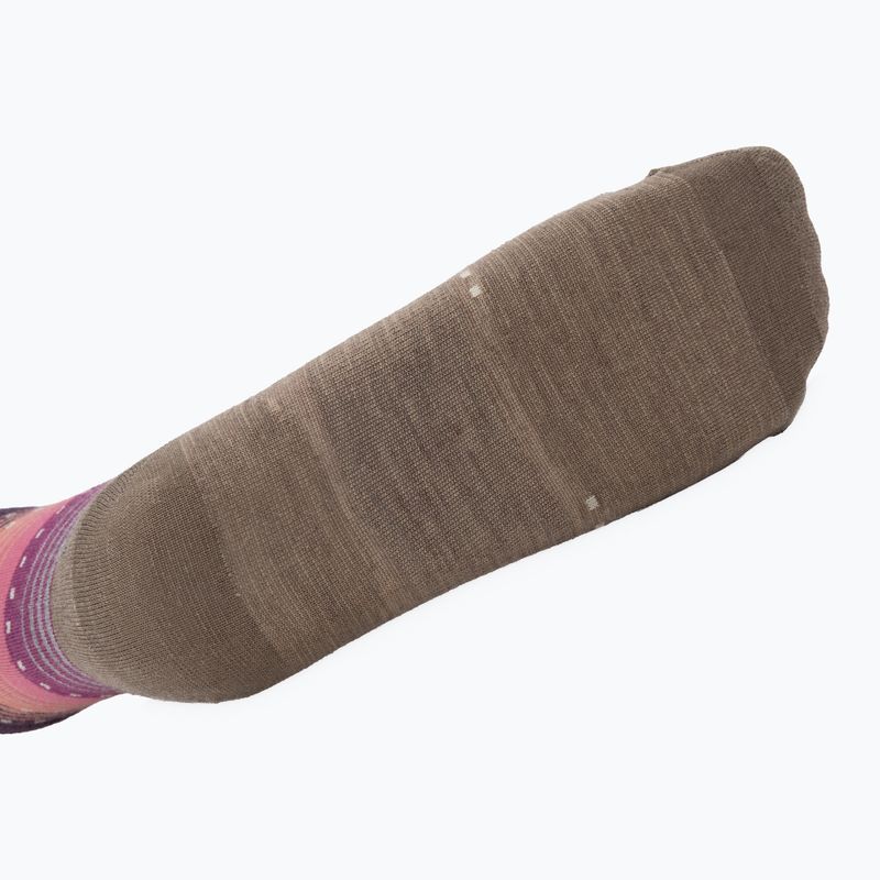 Calzini da donna Smartwool Everyday Stitch Stripe Crew fossil/purple 4