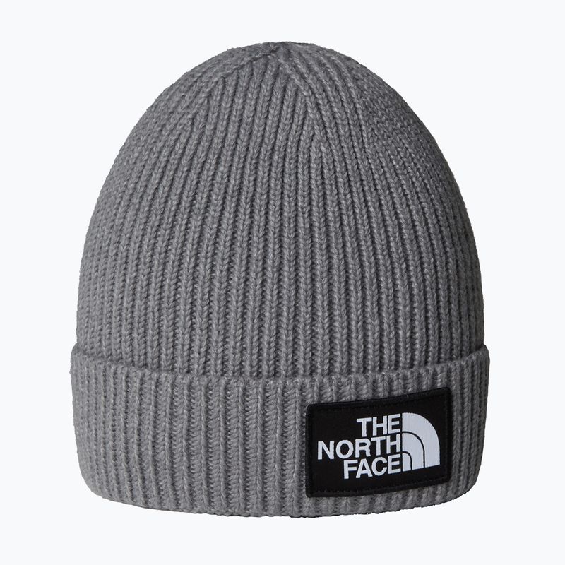 Cappello invernale per bambini con polsino a scatola con logo The North Face