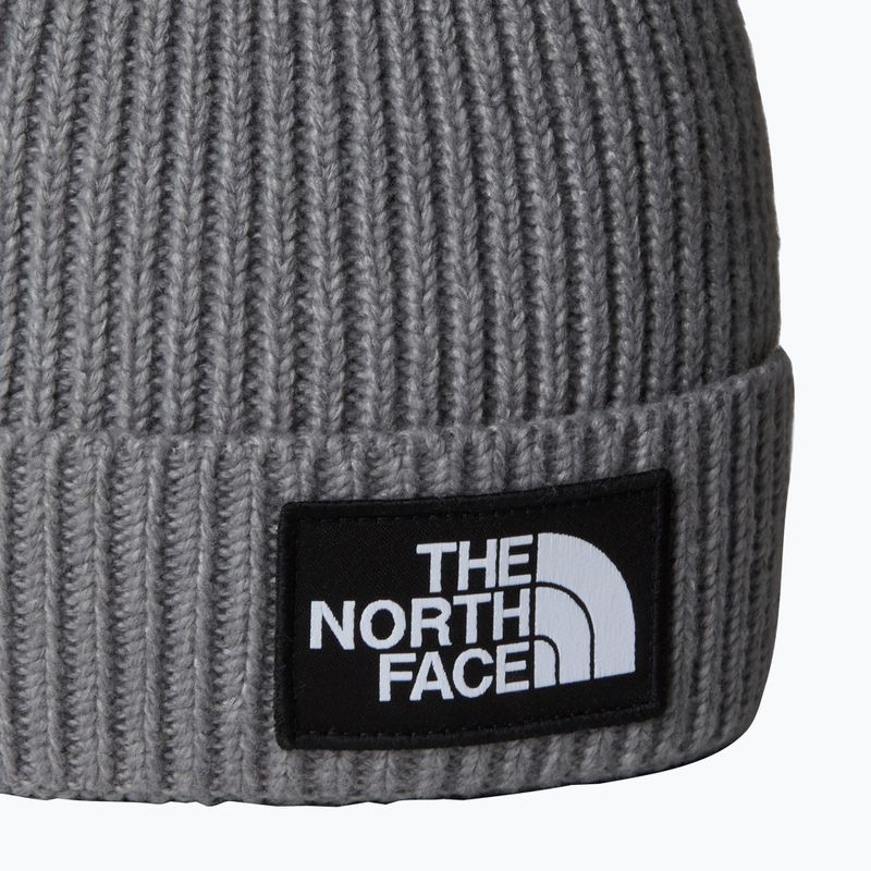 Cappello invernale per bambini con polsino a scatola con logo The North Face 2