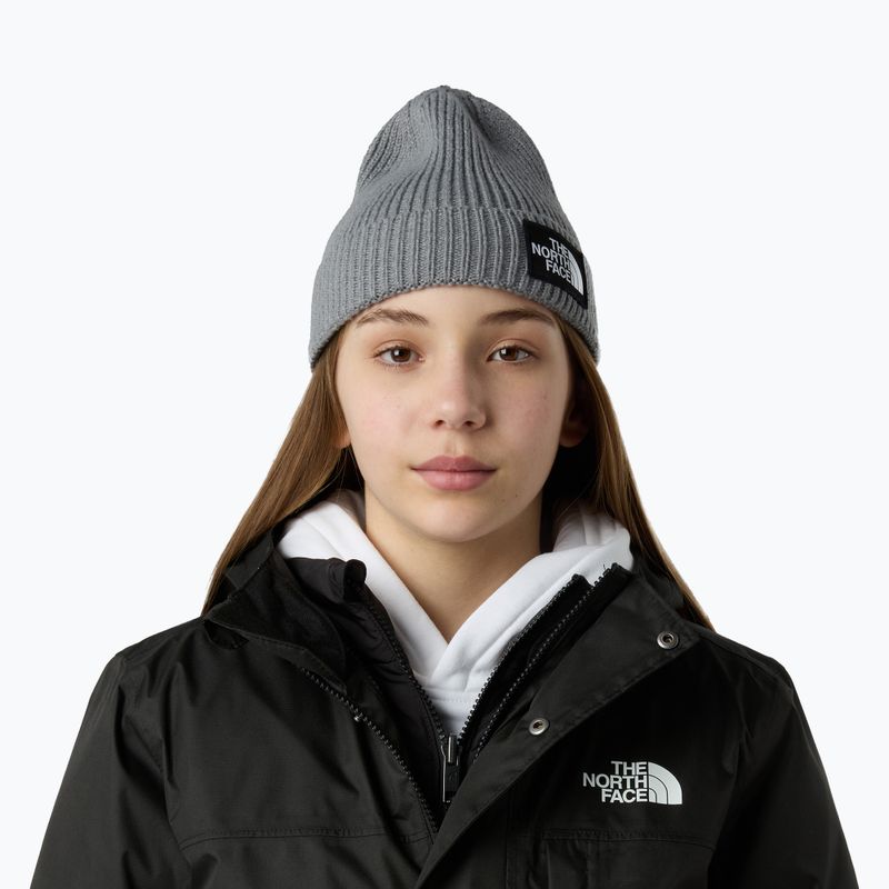 Cappello invernale per bambini con polsino a scatola con logo The North Face 3
