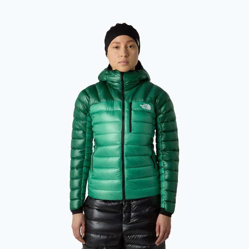 Piumino da donna The North Face Summit Breithorn Hoodie nebula green/evergreen
