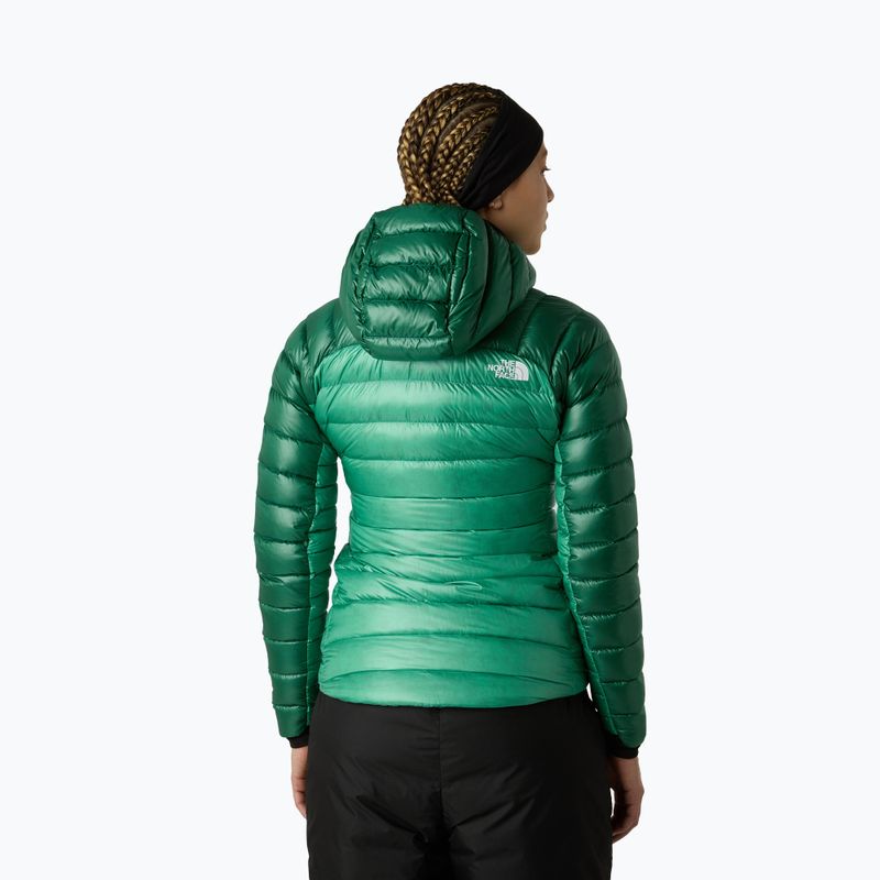 Piumino da donna The North Face Summit Breithorn Hoodie nebula green/evergreen 3