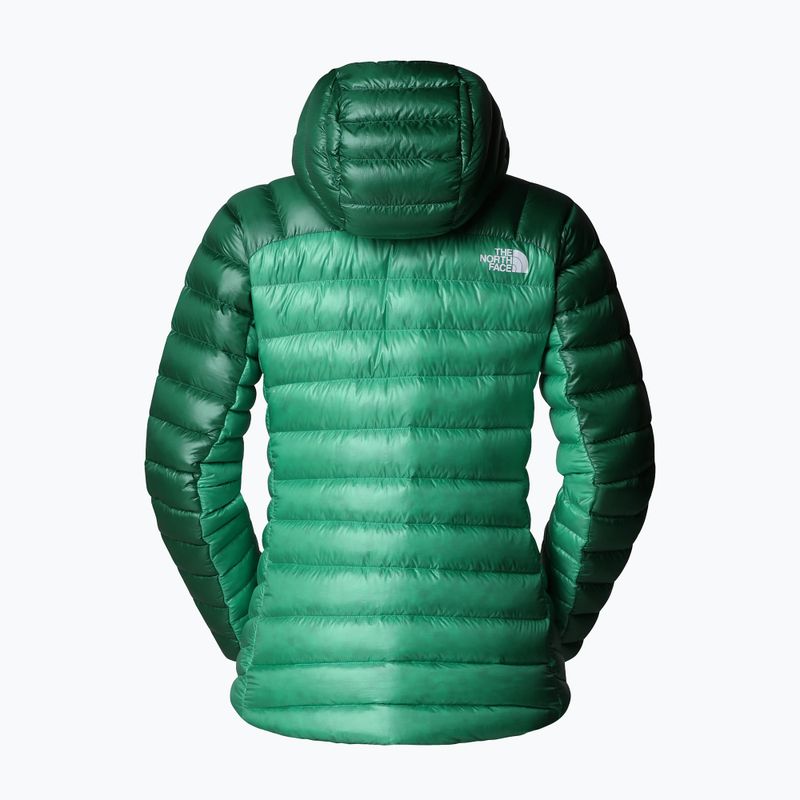 Piumino da donna The North Face Summit Breithorn Hoodie nebula green/evergreen 6