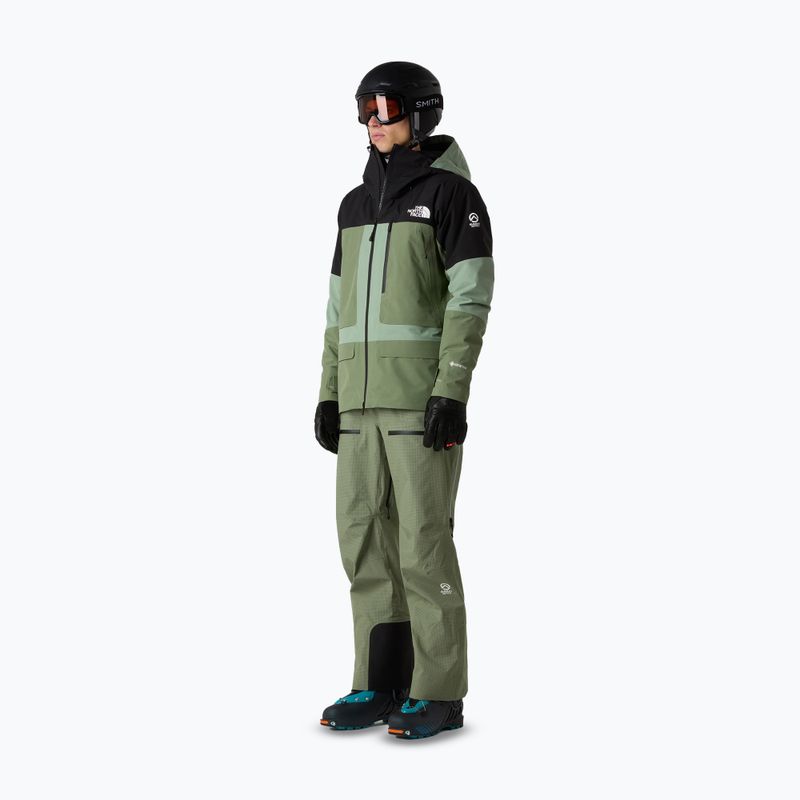 Pantaloni da sci uomo The North Face Summit Tsirku GTX Pro Bib bark mist/black 2