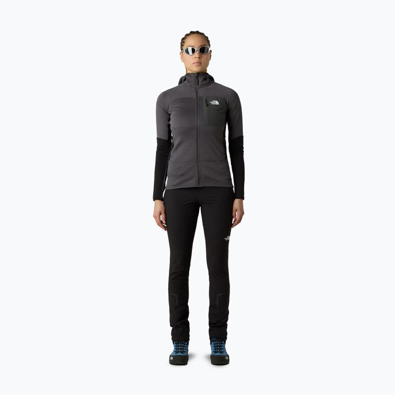 Felpa donna The North Face Polartec Powergrid Stormgap Hoodie anthracite grey/black 2