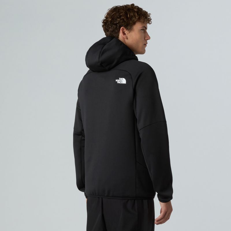 Felpa da uomo The North Face Meteora Full Zip nera 3