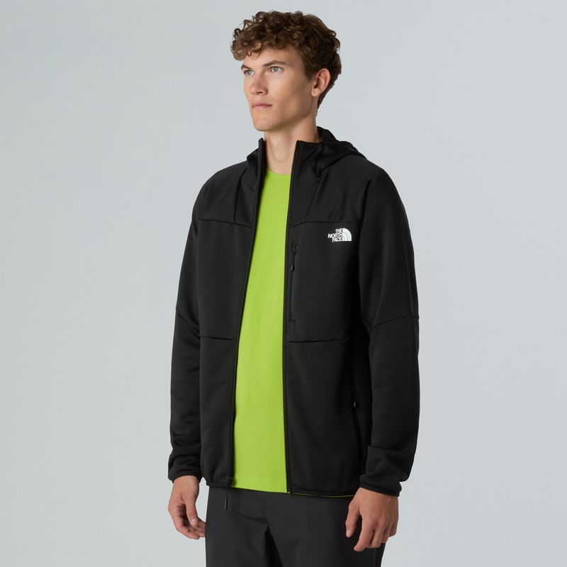 Felpa da uomo The North Face Meteora Full Zip nera 4