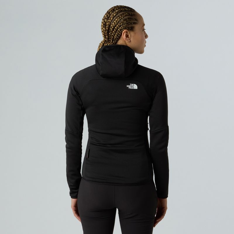 Felpa da donna The North Face Meteora Full Zip nera 3