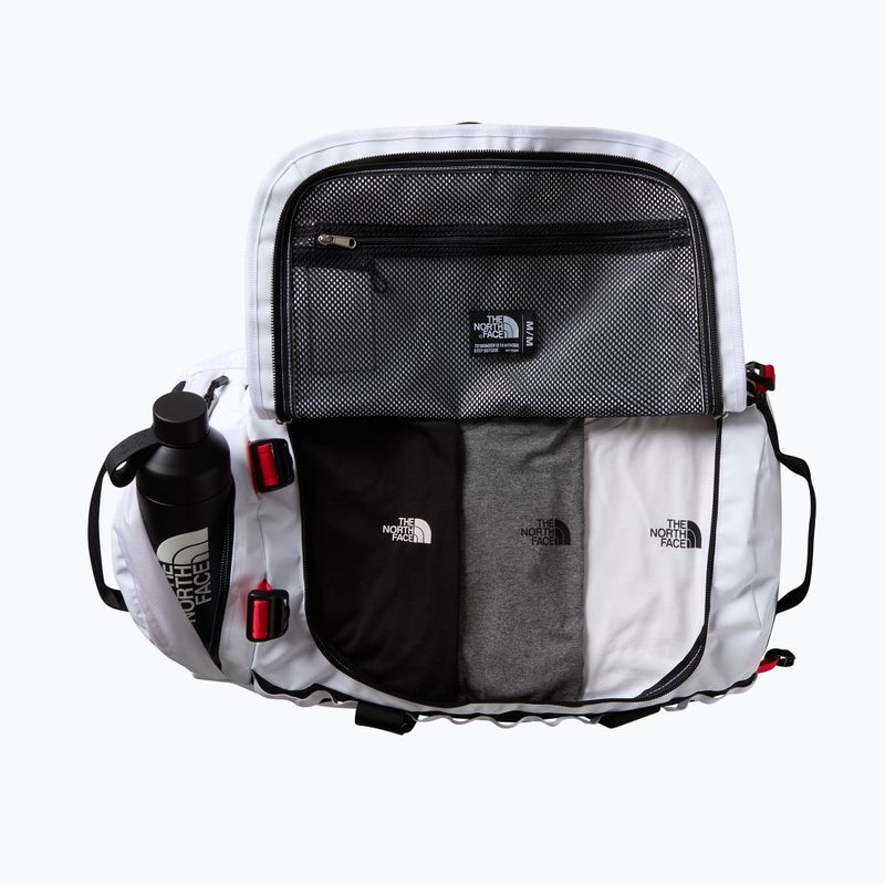 Borsa da viaggio The North Face Base Camp Duffel M 71 l bianco/nero/rosso elevazione 4