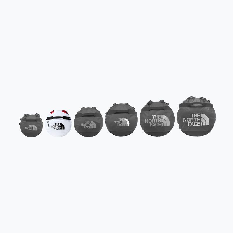 Borsa da viaggio The North Face Base Camp Duffel S 50 l bianco/nero/rosso elevazione 5