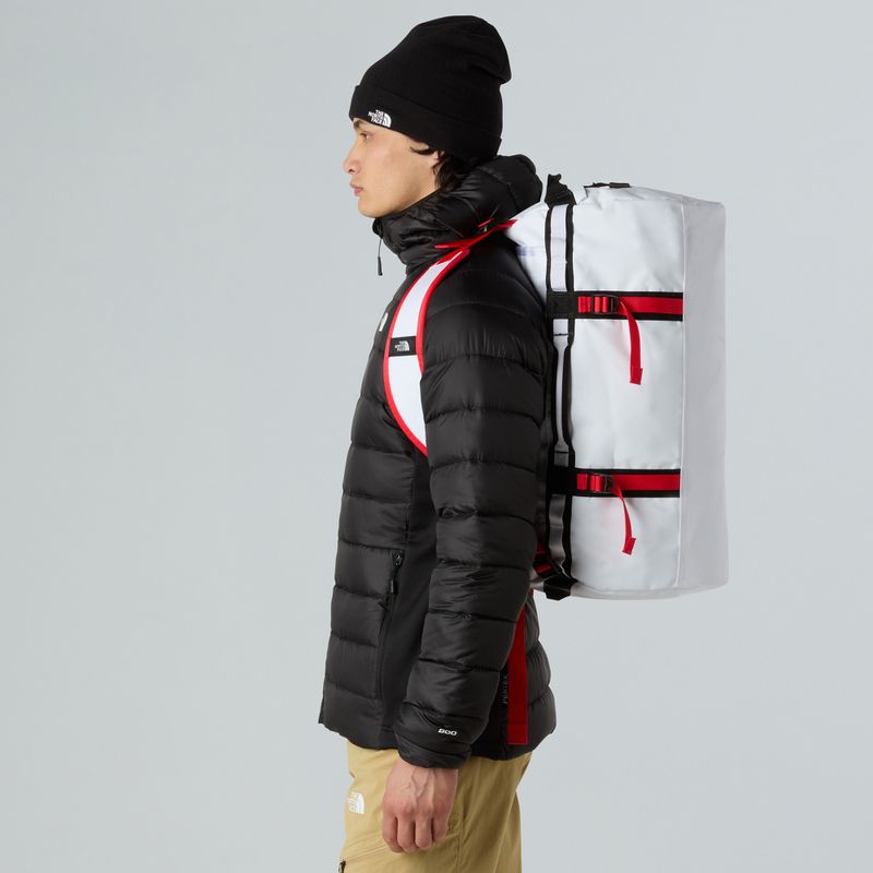 Borsa da viaggio The North Face Base Camp Duffel S 50 l bianco/nero/rosso elevazione 6