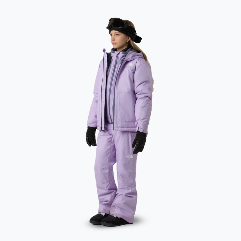 Pantaloni da sci per bambini The North Face Freedom Insulated lite lilac 2