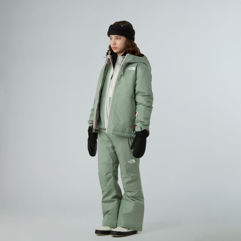 Felpa in pile per bambini The North Face Yumiori Full Zip slate moss/white dune 2