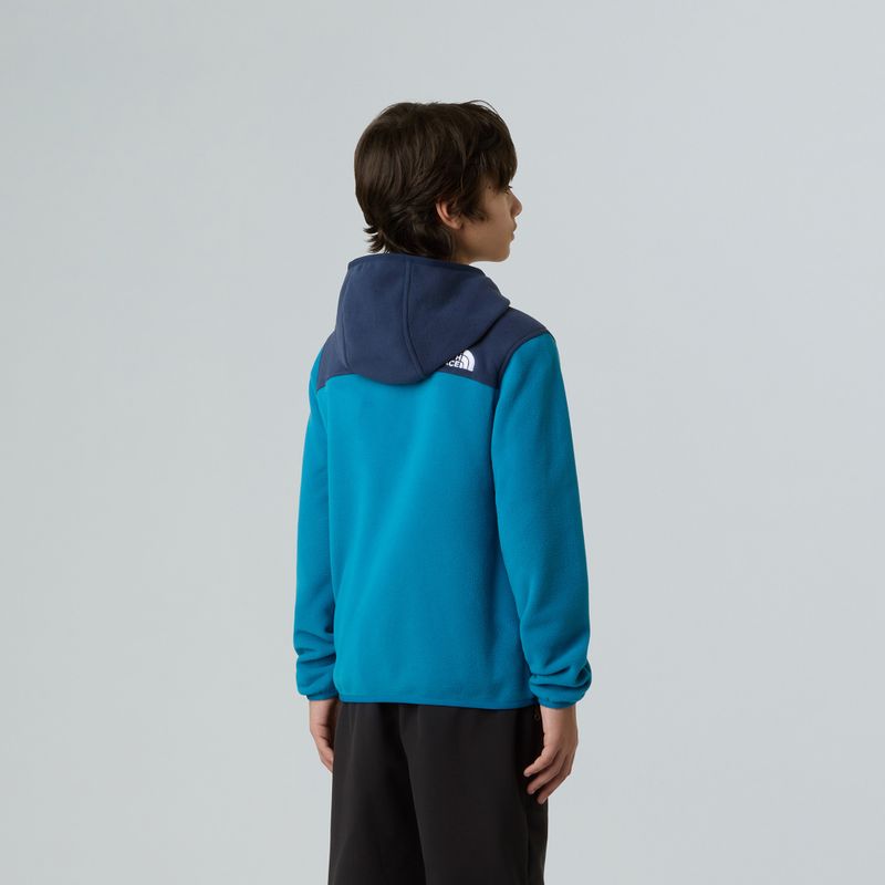 Felpa in pile per ragazzi The North Face Teen Glacier Full Zip Hoodie dusk blue/summit navy 5