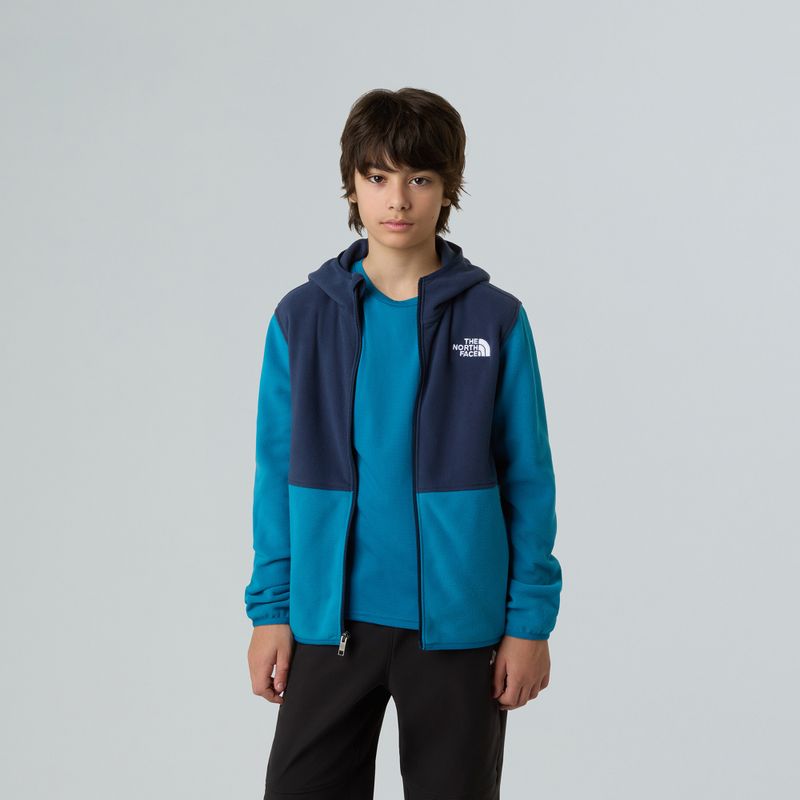 Felpa in pile per ragazzi The North Face Teen Glacier Full Zip Hoodie dusk blue/summit navy 6