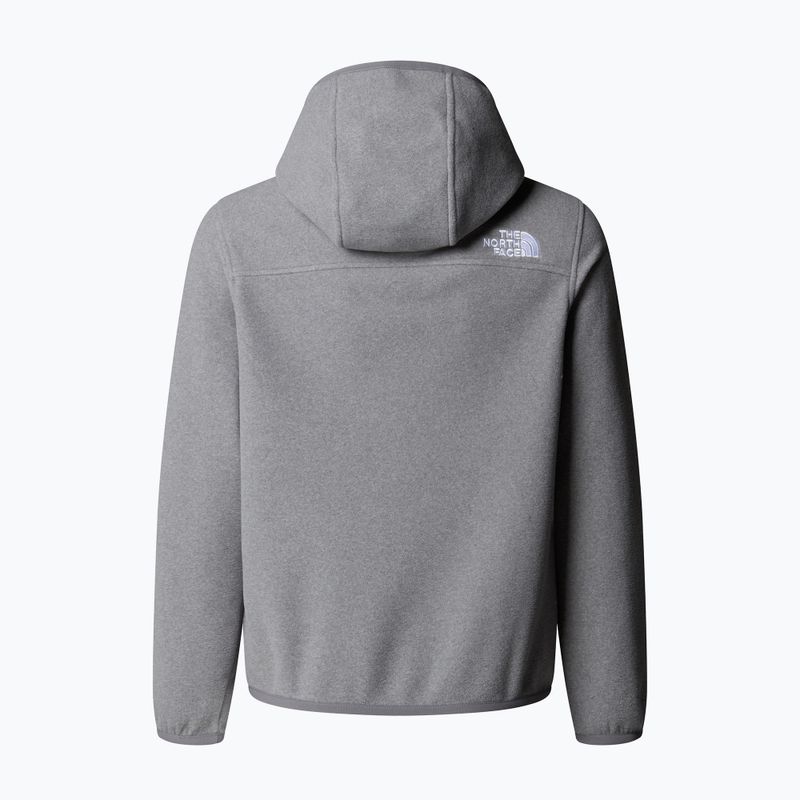 Giacca in pile per ragazzi The North Face Teen Glacier Full Zip Hoodie mid grey heather 2