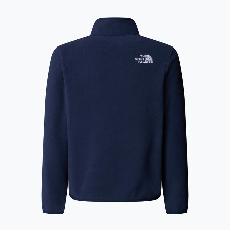 Felpa in pile per bambini The North Face Teen Glacier 1/4 Zip summit navy 2
