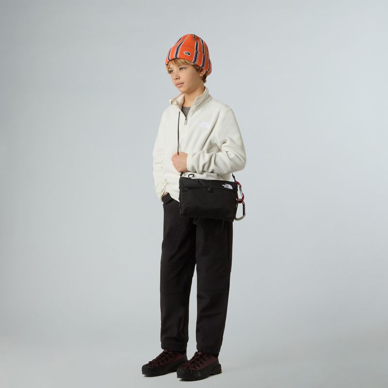 Felpa in pile per bambini The North Face Teen Glacier 1/4 Zip wine dune 4