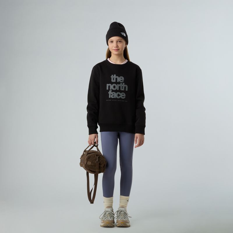 Felpa donna The North Face Reflective Logo Relaxed Crew nera 2