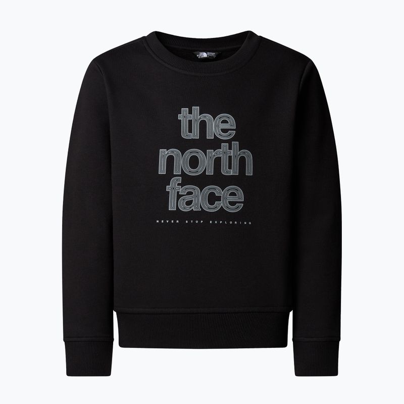 Felpa donna The North Face Reflective Logo Relaxed Crew nera 4