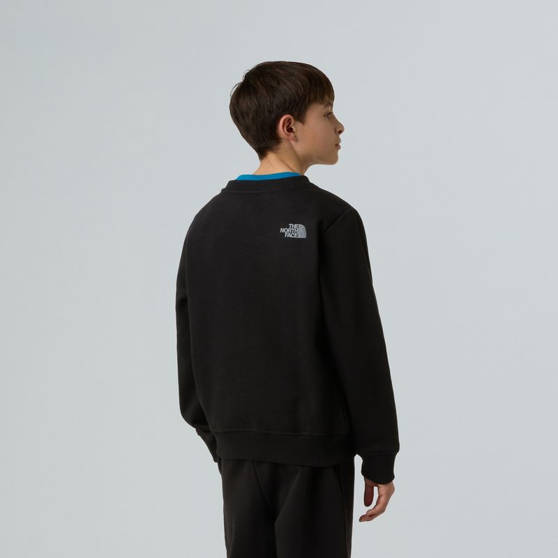Felpa da uomo The North Face Reflective Logo Relaxed Crew nera 3