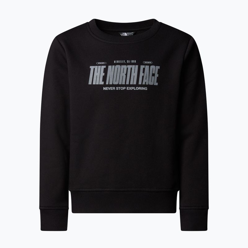 Felpa per bambini The North Face Reflective Logo Relaxed Crew black 4