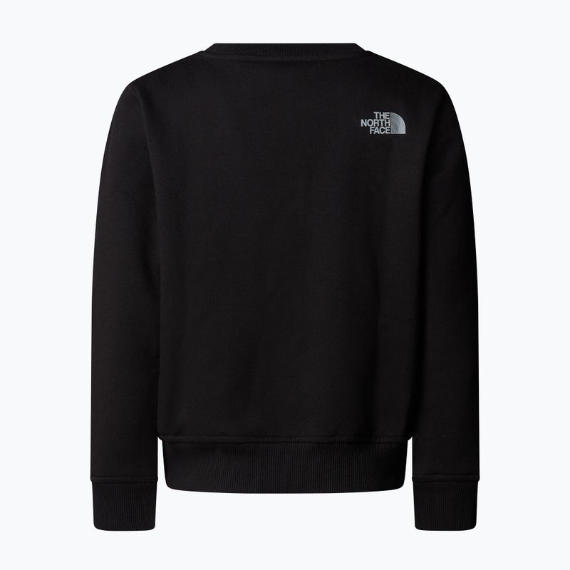 Felpa per bambini The North Face Reflective Logo Relaxed Crew black 5