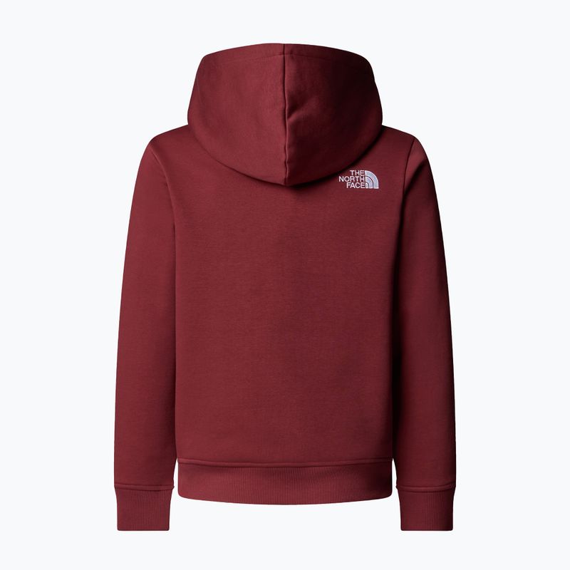 Felpa per bambini The North Face Teen Drew Peak Pullover Hoodie sumac 2