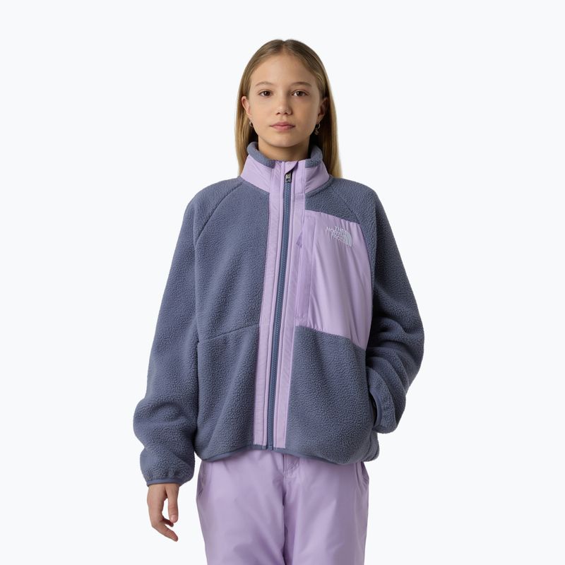 Felpa in pile per bambini The North Face Yumiori Full Zip twilight galaxy/lite lilac