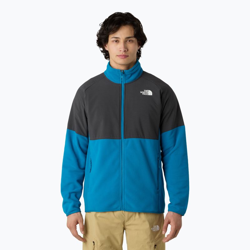 Felpa da uomo The North Face Glacier Heavyweight Full Zip dusk blue/asphalt grey