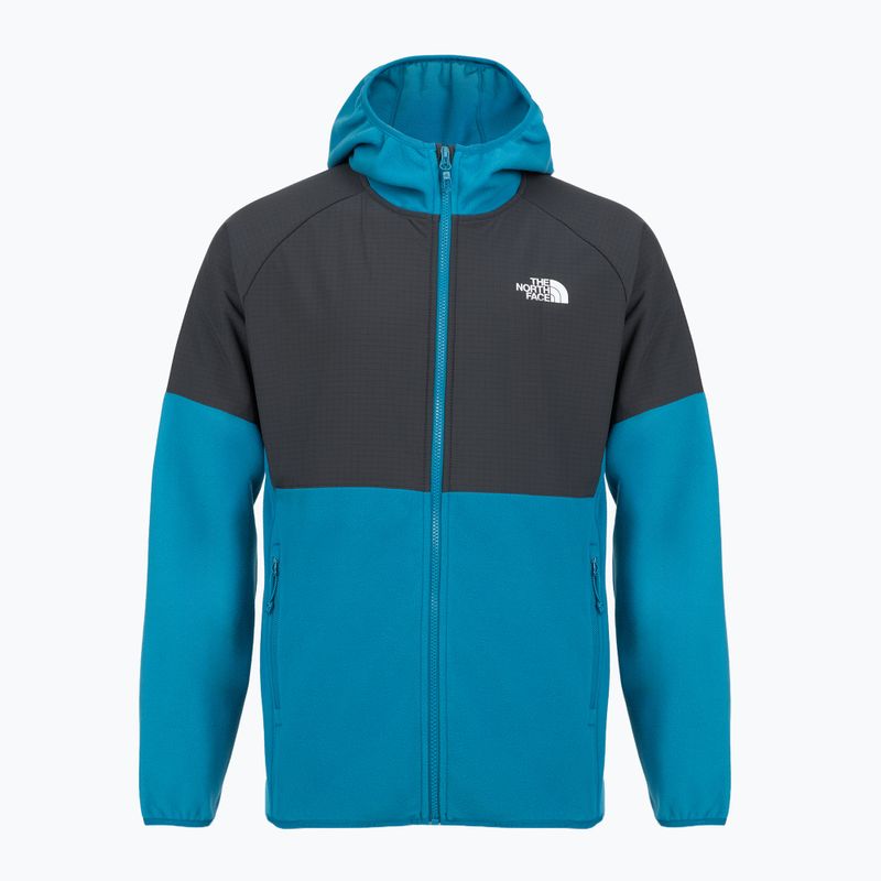 Felpa da uomo The North Face Glacier Heavyweight Full Zip HD blu crepuscolo/grigio asfalto