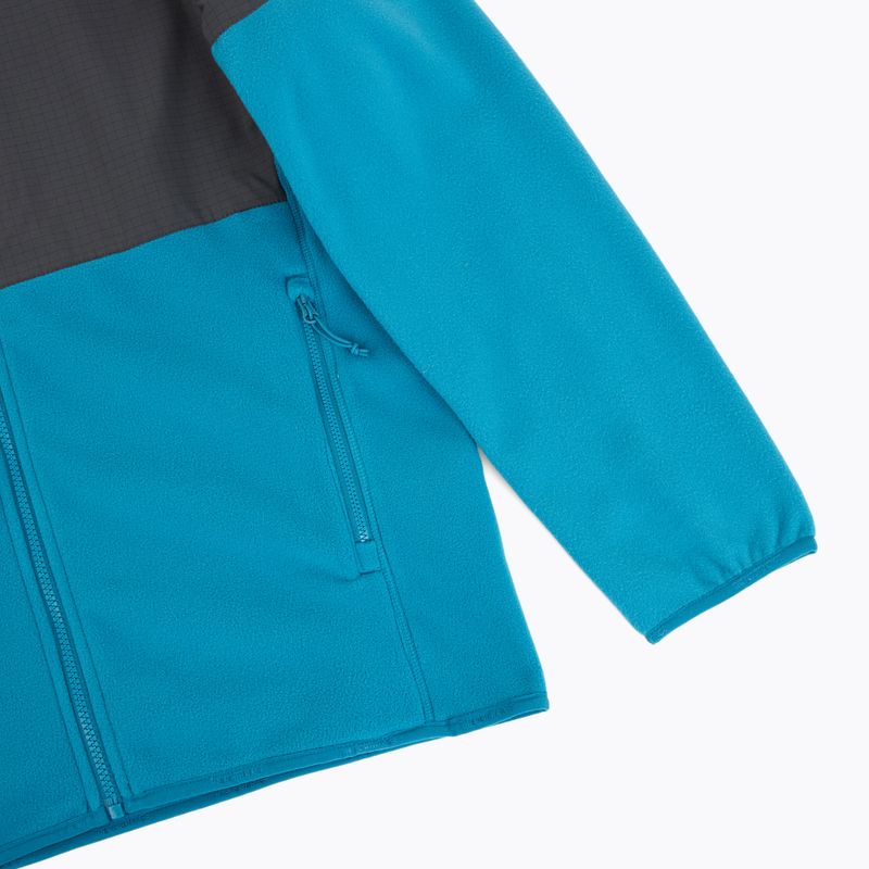 Felpa da uomo The North Face Glacier Heavyweight Full Zip HD blu crepuscolo/grigio asfalto 4