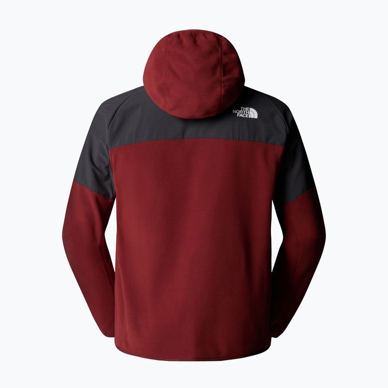 Felpa da uomo The North Face Glacier Heavyweight Full Zip HD sumac/asphalt grey 6