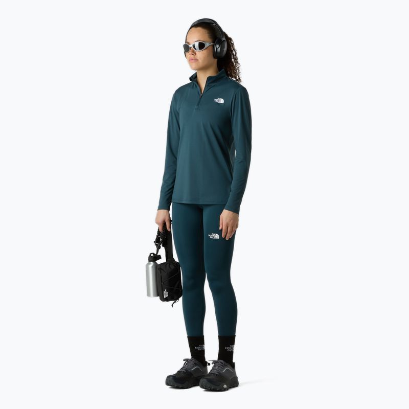 Maglietta The North Face da donna Flex 1/4 Zip Slim deep cypress 2