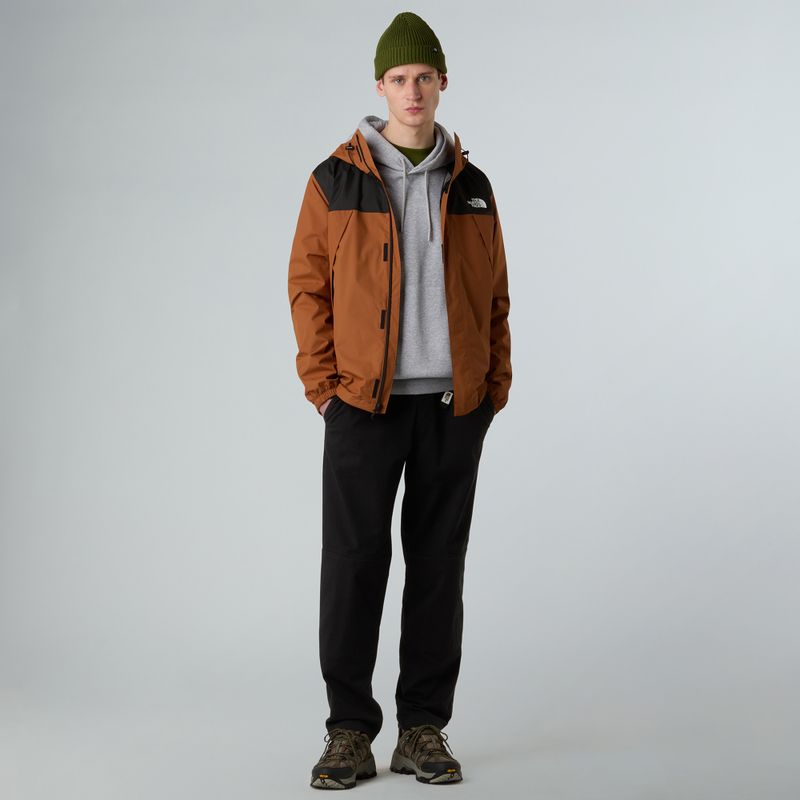Giacca impermeabile da uomo The North Face Antora burnt umber/black 2