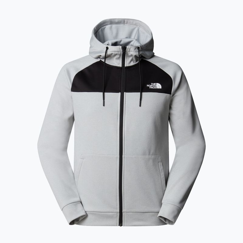 Felpa da uomo The North Face Reaxion Fleece Full Zip Hoodie high rise grey light heather