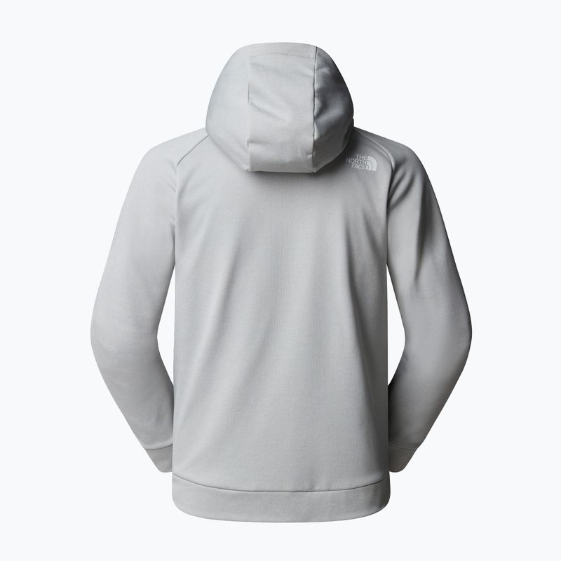 Felpa da uomo The North Face Reaxion Fleece Full Zip Hoodie high rise grey light heather 2