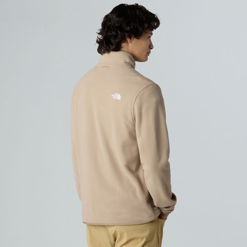 Felpa in pile da uomo The North Face Glacier Fleece grigio fungo 3