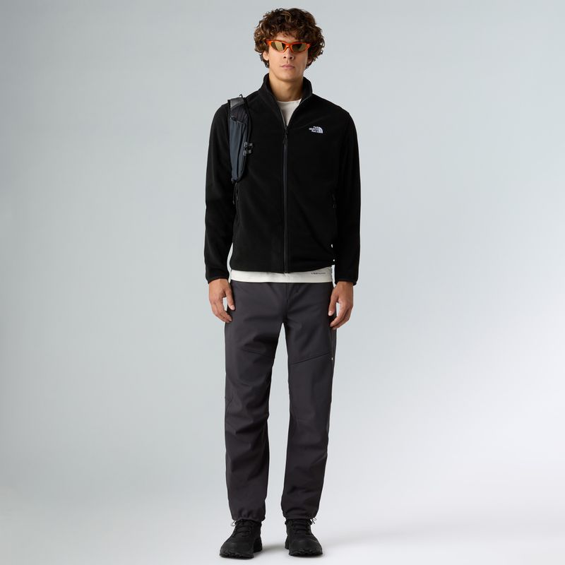 Felpa in pile da uomo The North Face Glacier Fleece nero 2