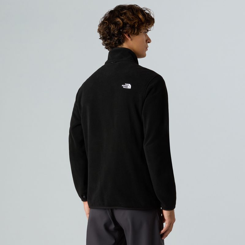 Felpa in pile da uomo The North Face Glacier Fleece nero 3