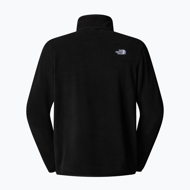Felpa in pile da uomo The North Face Glacier Fleece nero 6
