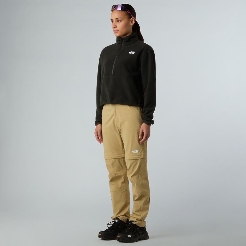 Pantaloncini The North Face Glacier Fleece 1/2 Zip Donna Nero 2