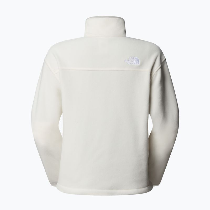 Felpa donna The North Face Glacier Fleece 1/2 Zip Short white dune 5