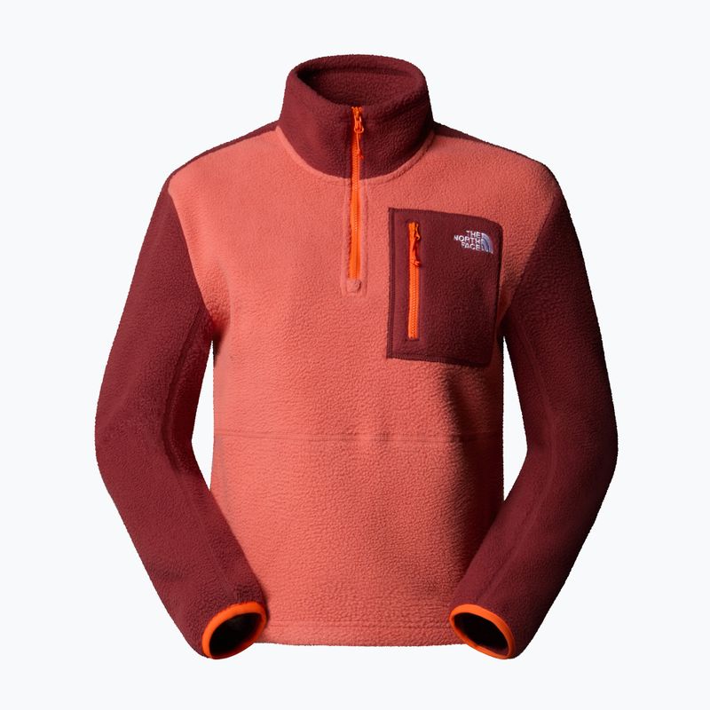 The North Face donna Yumiori 1/4 Zip felpa mars dust/sumac/solar flare 4