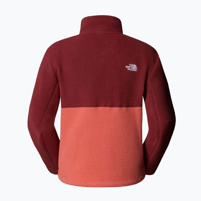 The North Face donna Yumiori 1/4 Zip felpa mars dust/sumac/solar flare 5