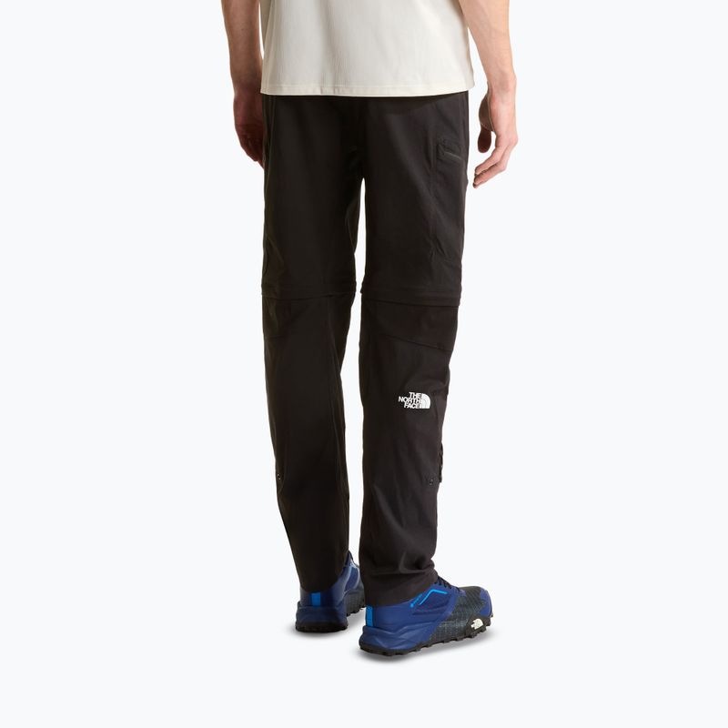 Pantaloni da trekking da uomo The North Face Exploration Regular Tapered Convertible tnf black 3